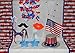4th of July Patriotic Photo Booth Station Bundle 12 Items:1 Plastic Backdrop, 3 Patriotic Leis & 1 (Each) Patriotic Top Hat, Necklace, Headband, American Flag,Star Glasses, Mustache, Lips & Star Wand