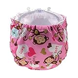 Happy Cherry　ベビー用品　子供　おむつ　布おむつ　おむつカバー　サイズ調節可　可愛い　柔らか　洗濯可能　アニマル風　猿