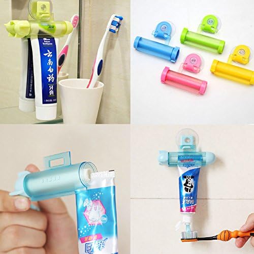 Generic New Rolling Squeezer Toothpaste Dispenser Tube Partner Sucker Hanging Holder