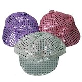 Pop Rock Star Diva Idol Sequin American Newsboy Hats 4