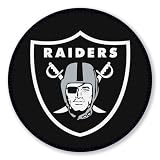 NFL Oakland Raiders 22.5-Inch Round Bath Rug