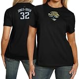 NFL Reebok Jacksonville Jaguars #32 Maurice Jones-Drew Ladies Black Net Player Premium T-shirt (Medium)