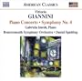 Giannini: Piano Concerto; Symphony No. 4