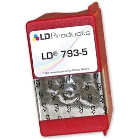 Pitney Bowes 793-5 Fluorescent Red Compatible Inkjet Cartridge for the DM100i, DM200L and... by 4inkjets