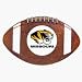 Missouri Tigers Football Shaped Belt Buckle