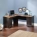 Sauder Harbor View L Shaped Computer Desk Home Office with File Cabinet Storage Drawer, Cable Management, Keyboard Tray, in Antiqued Paint