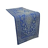 Handmade Silk Table Runner in Brocades for Furnishings Size: 72 X 13 IN