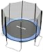 Ultrafit Garten Trampolin 366 cm inkl. Sicherheitsnetz / 4 Füße – NEUESTE Sicherheitsrichtlinie Modell 2010 – bis zu 150kg