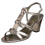 Lauren Ralph Lauren Women's Kaylene Sandal,Dark Nickel,7.5 M