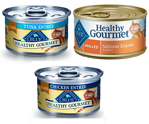 Blue Buffalo Healthy Gourmet Variety Pack, Canned Cat Food, (Pack of 24, 3-ounce cans)