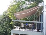 Outdoor Patio Deluxe Retractable Awning 10 x 12 - Gray