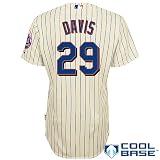 New York Mets Authentic Ike Davis Alternate Home Cool Base Jersey