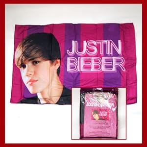 Justin Bieber Pillowcase (1) 20"x30" "JB World Poster Print Design" Official Licenced Bravado
