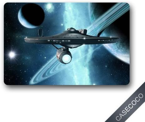 Custom Star Trek Enterprise Doormat Door Welcome Mat Rug Cover Sign Outdoor Indoor Floor Mats Non-Slip Machine Washable Decor Bathroom