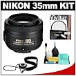 Nikon 35mm F/1.8G AF-S Nikkor Lens + UV Filter + Accessory Kit