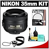 IMAGE OF Nikon 35mm F/1.8 G DX AF-S Nikkor Lens + UV Filter + Accessory Kit
