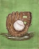 William's Baseball Glove Canvas Reproduction