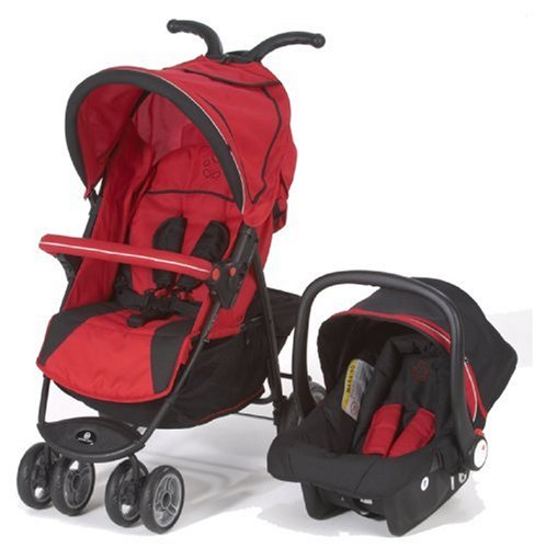 Petite Star City Bug Stroller Travel System (red/black) Picture