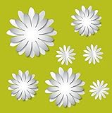 Brewster MA99950 3D Flowers Peel and Stick Mirror Art