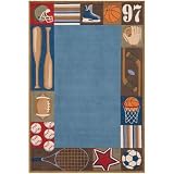 Lil' Momeni Whimsy Sports Collection Kids Area Rug Size - 4 x 6 ft.