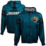 NFL Jacksonville Jaguars Teal Flea Flicker Full Zip Hooded Jacket (X-Large)
