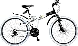ドッペルギャンガー (DOPPELGANGAR) 26インチ 折り畳み自転車 シルキーホワイト×ジェットブラック FDM26 Laidーback FDM26 Laid-back