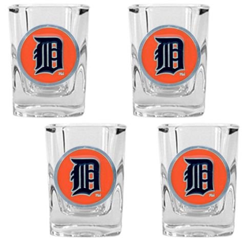 MLB Detroit Tigers Square Shot Glass (Set of 4)
