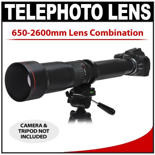 Vivitar 650 1300mm f 8 16 SERIES 1 Telephoto Zoom Lens with 2x Teleconverter 650 2600mm for Pentax K20D K200D K2000 K10D K100D Super K110D K 7 K x Digital SLR Cameras