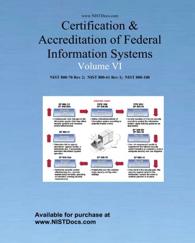 Certification & Accreditation of Federal Information Systems Volume VI: NIST 800-70 Rev2, NIST 800-61, NIST 800-100