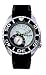 Police Regatta gents black leather strap and silver dial watch