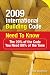 2009 International Building Code Need to Know: The 20% of the Code You Need 80% of the Time