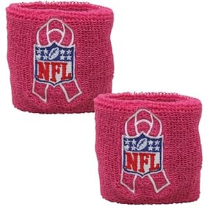 Amazon.com : NFL Breast Cancer Awareness Pink Wristbands-1 ...