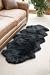2-Pelt End-to-End Australian Sheepskin Rug, BLACK, Size 1 SIZE