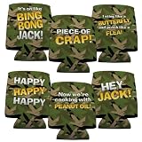 Duck Dynasty Koozie - Set of 6 - 6 Different Quotes with Duck Camouflage Background
