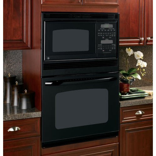 GE JTP90DPBB 30 4.4 cu. Ft. Combination Wall Oven - Black