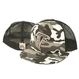 Atlanta Falcons Black/White Camouflage Trucker Style Fitted Flat Bill Baseball Hat (7 1/8)