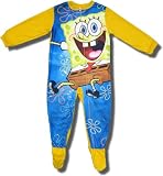 SpongeBob "Under the Sea" Yellow Footed Sleeper for Toddlers