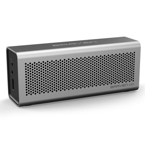 Braven BZ650SBA 650 Wireless Bluetooth Speaker/PowerBank - Retail Packaging - Silver