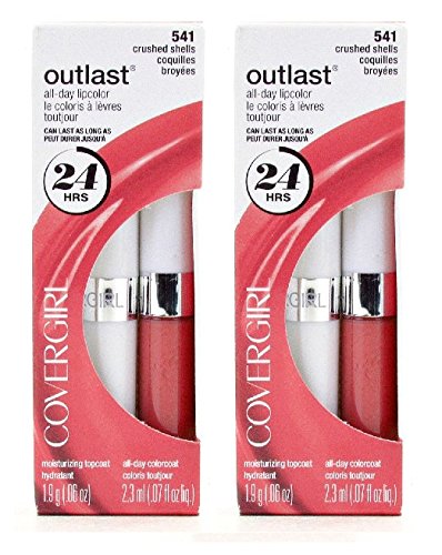 CoverGirl OutLast All Day LipColor #541 Crushed Shells 2 Pack