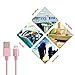 Micro USB Cable, Gkeeny Cords 3 Pack (3FT 3FT 6FT) Nylon Braided USB 2.0 High Speed USB to Micro USB Charging Cables for Android, Samsung, LG, HTC, Motorola, Nokia, and More (Pink)