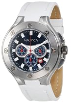 Nautica Men's NCS-100 White Polyurethane Strap Chronograph Watch #N25510G