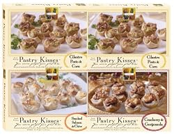 The Perfect Bite Co  Festive Sampler Pack- 2 Cilantro Pesto & Corn Trays, 1 Smoked Salmon & Capers Tray, 1 Cranberry Gorgonzola Tray (Pack of 4)