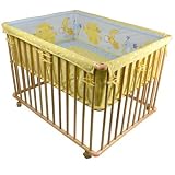 from Honey Bee Honey Bee Baby Wooden Playpen with Mattress and Bumper-100x75cm (Model 53516-D03)