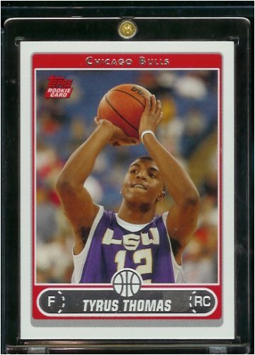 2006 07 Topps Tyrus Thomas Chicago Bulls Basketball Rookie Card #231 - Mint Condition - Shipped In Protective ScrewDown Display Case!