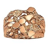 14K Rose Gold Man's Nugget Ring