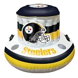 Pittsburgh Steelers NFL Beach/Pool Inflaitable Floating Cooler (49x20")"