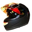 Motorcycle Street Bike Dual Lens/Double Shields Full Face Helmet Glossy Black