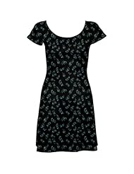 Short Sleeves Feathers Stretchy General Print Polyester/Spandex Skater Dress 