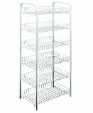 Details zu "Metaltex 343006039 Allzweckregal 6-Etagen 41 x 26 x 104 cm Monaco"