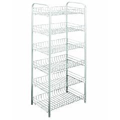 Metaltex 343006039 Allzweckregal 6-Etagen 41 x 26 x 104 cm Monaco